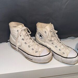 High top platform converse size 7 women’s